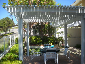 Mission Viejo Closely spaced 2x3 for max shade Aluminum Patio